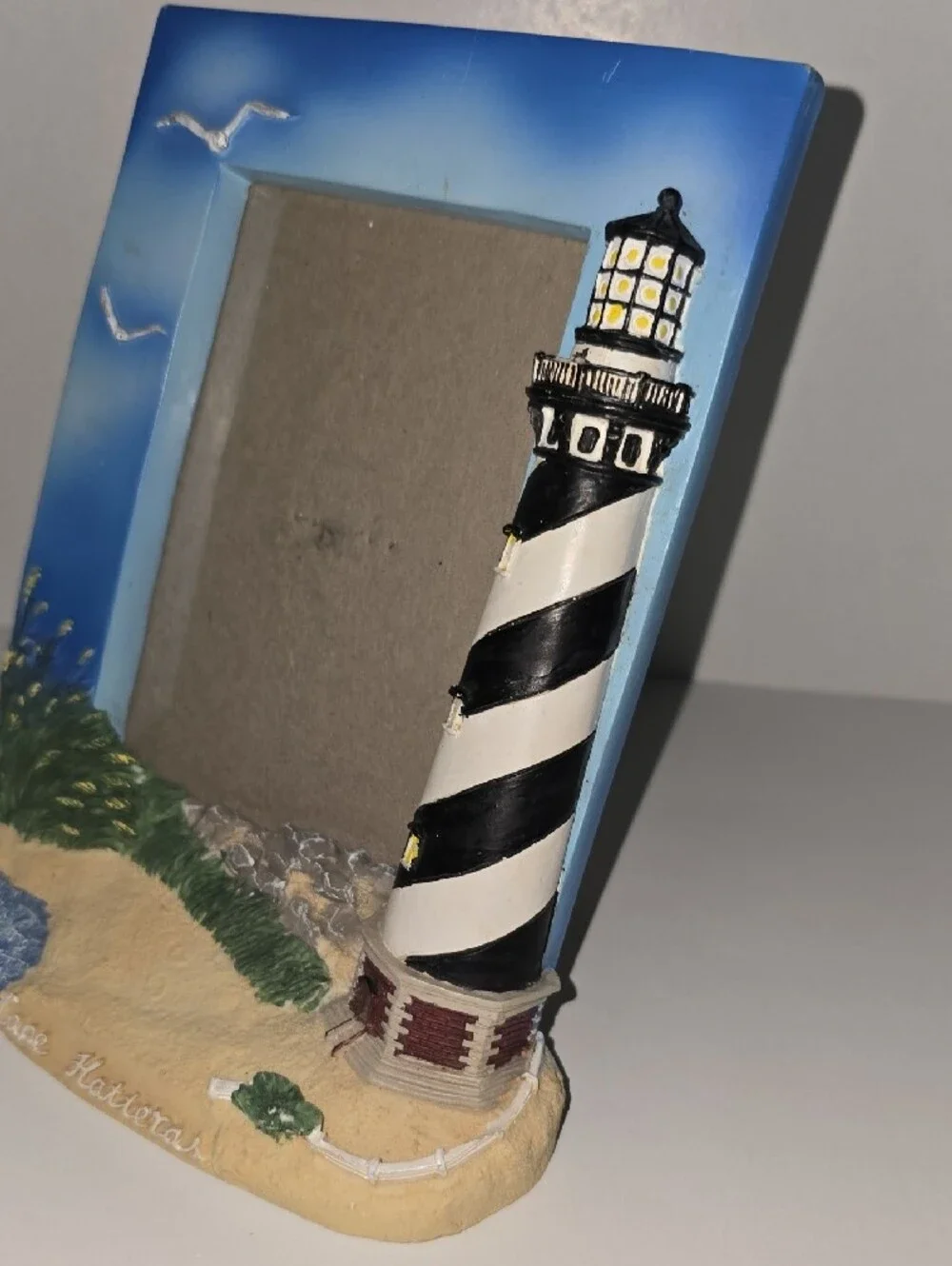 Cape Hatteras Lighthouse Nautical Blue Photo Frame